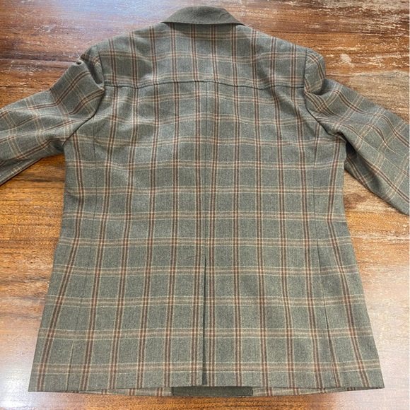 Trevero Tre Vero Mens Wool Plaid Jacket Blazer Double Breasted XLarge XL Coat - Picture 2 of 16
